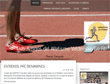 Tablet Screenshot of clubatletismovaldemoro.com